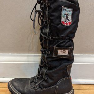 Pajar Embroidered Accent Lace-Up Boots